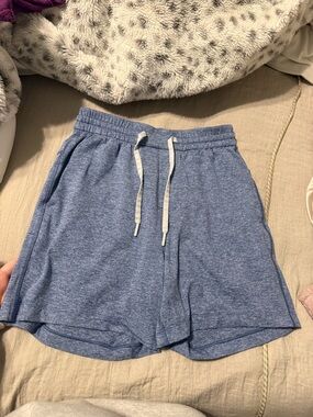 lululemon athletica Heathered Sky Blue Athletic Shorts with Drawstring